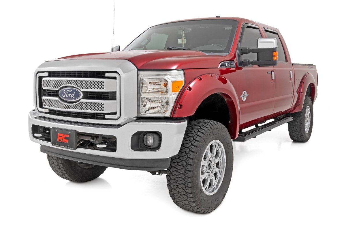 Ford F-250 Super Duty Running Boards - Side - Rough Country - BA2 - '99-'16